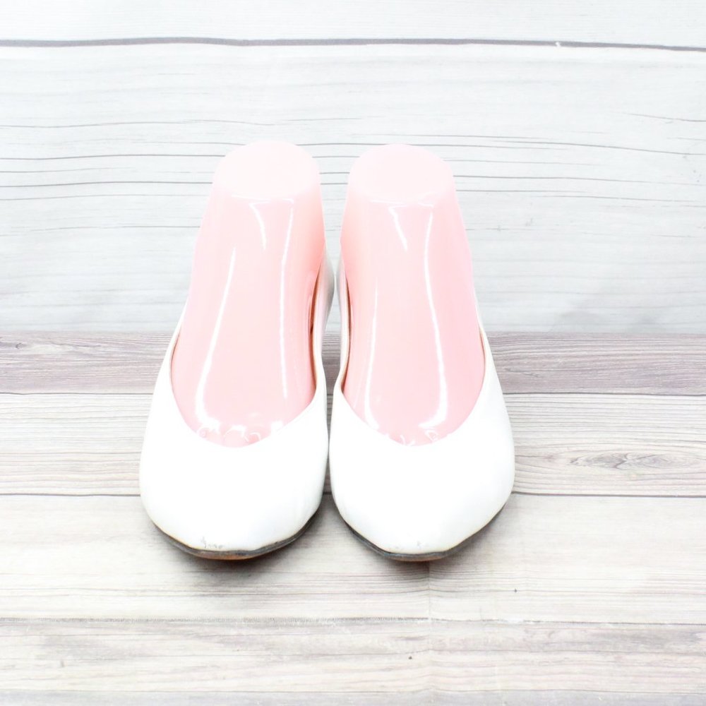 Vtg! Salvatore Ferragamo White Leather Dress Heel Pump Shoes Size 9 AA - Picture 5 of 6
